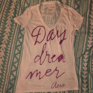 Aeropostale cursive day dreamer t shirt